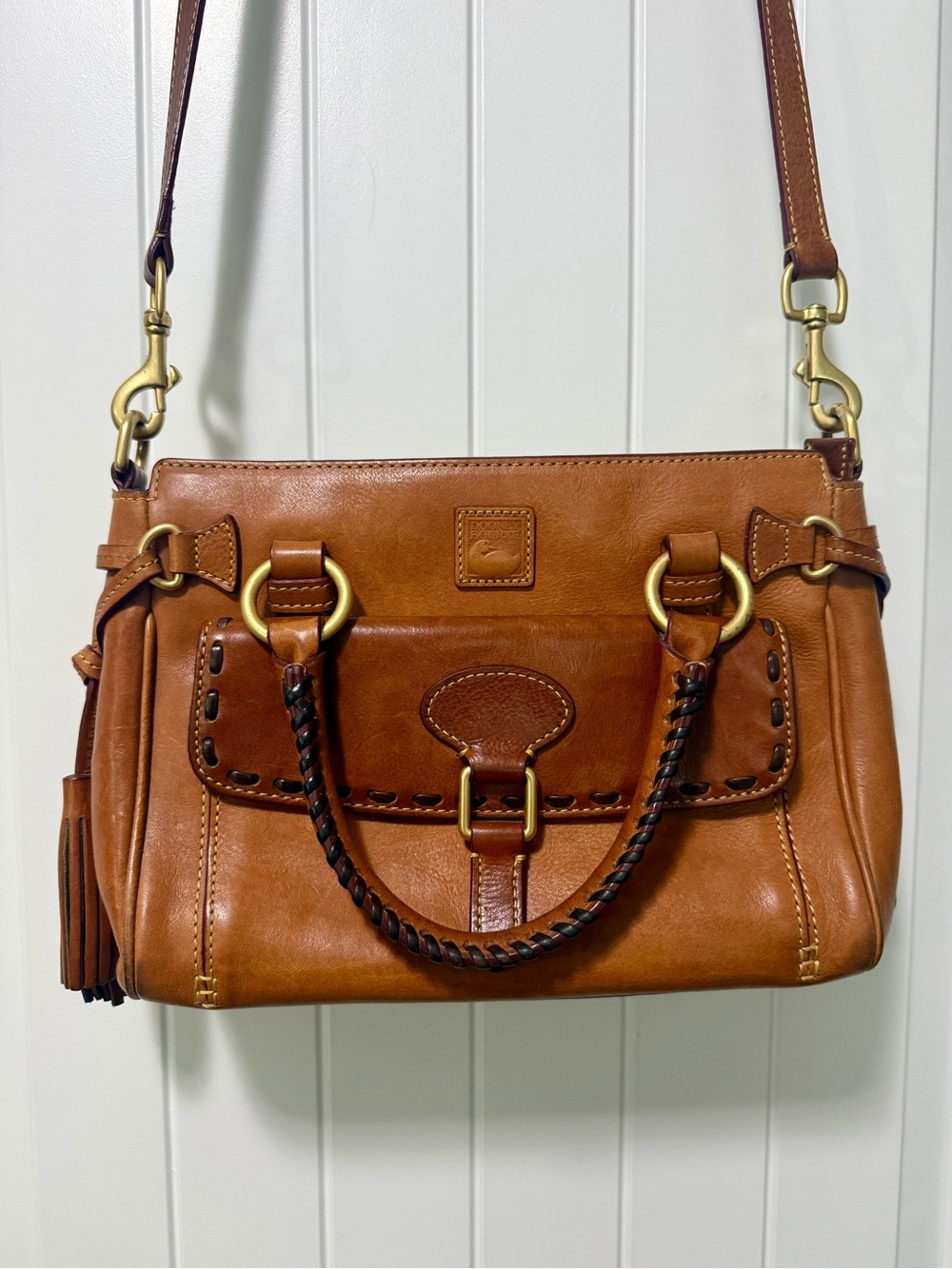 Dooney & Bourke Florentine Medium Pocket Satchel Crossbody - Picture 3 of 8